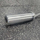 Troy USA Sports (GOZ-47) Olympic EZ Curl Bar - Sleeve Close View on Home Gym Floor