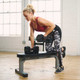 PowerBlock Free Weight Bench During Dumbbell Row in Home Gym