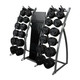 Troy (TLS-20) Cardio Barbell Storage Rack Holding Black Rubber Weight Sets
