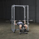 Body-Solid (PPR200X) Powerline Power Rack - Bench Press Exercise