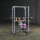Body-Solid (PPR200X) Powerline Power Rack - Incline Chest Press Exercise