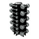 Troy VTX 3-50 lb Hex Dumbbell Set & Rack