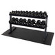 Body-Solid (GDR60B) Dumbbell Rack w/ Optional 5-50 lb Rubber Hex Dumbbells