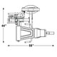 Inflight Fitness CT-MSECS Seated Leg Station Footprint Dimensions
