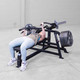 Body-Solid (LVBPB) Leverage Bench Press - Woman Using Unlilateral Close Grip