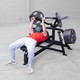 Body-Solid (LVBPB) Leverage Bench Press - Man Exercising Using Close Grip Option