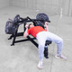 Body-Solid Chest Training Machine During Press Exercise