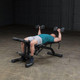 Body-Solid (FID46) Adjustable Weight Bench - Flat Dumbbell Press Exercise