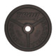 Troy 100 lb Machined Black Olympic Plate