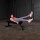 Body-Solid Flat Exercise Platform During Lower Abdominal Kicks