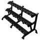 Troy 3-Tier Dumbbell Rack with Black Matte Finish Troy 3-Tier Dumbbell Rack with Black Matte Finish