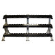 Troy Commercial Dumbbell Rack w/ Silver Finish Troy Commercial Dumbbell Rack w/ Silver Finish
