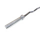 Solid Bar Fitness Olympic EZ Curl Bar with Chrome Sleeves