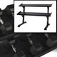 Inflight 5-50 lb Rubber Hex Dumbbells & Rack