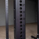 Body-Solid Commercial Cage Showing Laser-Cut Adjustment Numbers