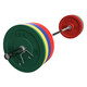 Troy VTX 275 lb Colored Bumper Plate Set with Olympic Bar
