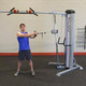 Body-Solid Cable Workout Machine (S2CCO) - Abdominal Trunk Twist Exercise