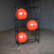 Body-Solid (SSBR100) Balance Ball Rack with Optional Balls in Gym