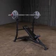 Body-Solid Upper-Chest Press Rack with Bar on Highest Racking Tab