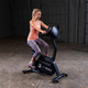 Body-Solid Stationary Fitness Cycle During Garage Gym Workout