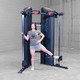 Body-Solid (S2FTX) Series II Functional Trainer - Outer Thigh Exercise