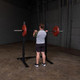 Body-Solid Open Training Rack During Barbell Push Press