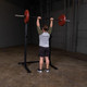 Body-Solid Adjustable Weight Station During Standing Press
