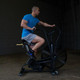 Body-Solid (FB300B) Endurance Fan Bike with Male User in Garage Gym