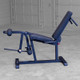 Body-Solid (GLCE365B) Leg Extension/Curl - Leg Extension Mid Back Pad Setting