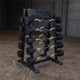 Body-Solid (SBBR100) Fixed Barbell Rack w/ Optional EZ Curl Barbells