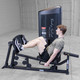 Body-Solid (S2LPCX) Series II Seated Leg Press - Man Exercising Side View