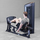 Body-Solid (S2LPCX) Series II Seated Leg Press - Man Exercising Rear Angled View