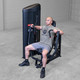 Body-Solid Selectorized Press Station During Wide-Grip Chest Press