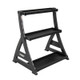 TKO Tiered Kettlebell Organizer with Graduated Steel Shelves