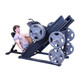 Body-Solid (SGLP500) Linear Bearing Leg Press w/ Optional Plates - Man Exercising