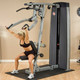 Body-Solid (DPLS-SF) Chest/Lat Machine - Shoulder Press Exercise