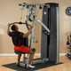 Body-Solid (DPLS-SF) Chest/Lat Machine - Lat Pull Exercise