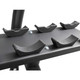 TKO (7052B-BK) 3-Tier Saddle Dumbbell Rack - Dumbbell Saddles Close Up View