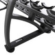 TKO (7052B-BK) 3-Tier Saddle Dumbbell Rack - Rear View