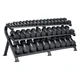 TAG Fitness Twenty-Pair Free Weight Package on Mega Storage Rack