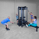 Body-Solid Commercial 4-Station Jungle Gym - Users on Commercial Strength Machine