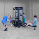 Body-Solid (SJG100) 4-Station Jungle Gym - Four Users Exercising