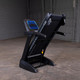 Body-Solid (T25) Endurance Folding Treadmill - Folded Position Rear View