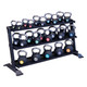 Body-Solid Multi-Level Weight Stand with Optional Rubber Kettlebells