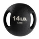 Body-Solid 6-25 lb Dual-Grip Med Balls & Rack - 14 lb Ball