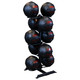 Body-Solid 4-25 lb Dynamax Wall Balls & Rack