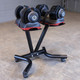 Body-Solid Adjustable Dumbbell Set with Stand