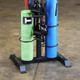 Body-Solid (GAR50) Compact Accessory Tower - Foam Roller & Mat Holders Close View
