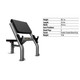 Troy VTX Arm Curl Bench Dimensions and Specifications