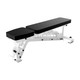Troy Barbell Adjustable Ladder Bench with White Frame in Flat Position